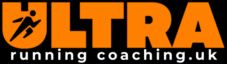 Ultra Running Coaching logo in orange and white