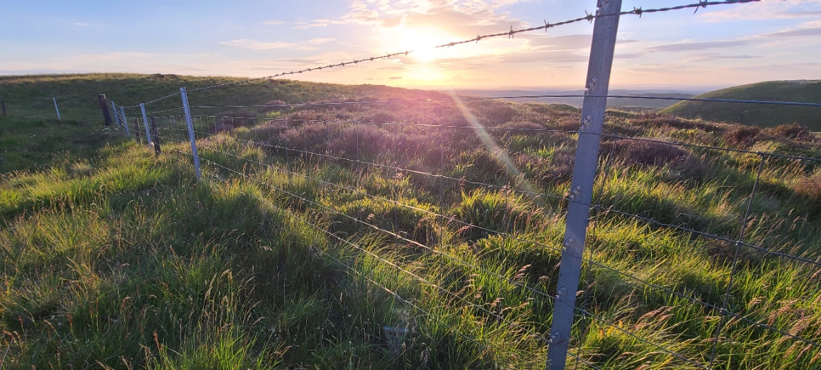 A beautiful hot sunny day racing on the Cheviots at The Spine Race